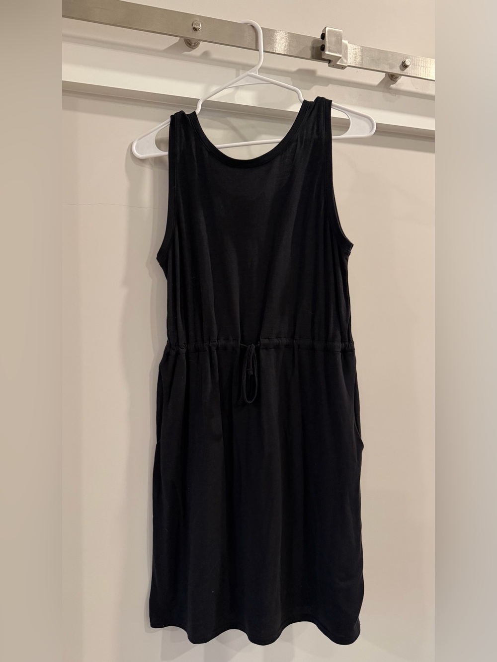Columbia Black Sleeveless Drawstring Waist Casual Dress Size S